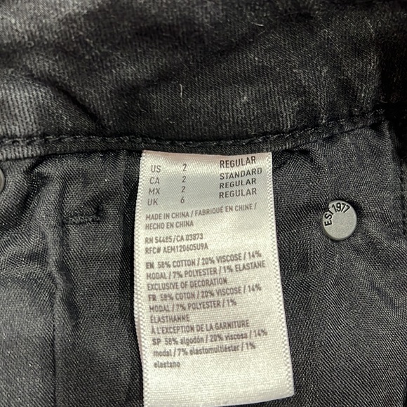 American eagle black denim mini skirt - Picture 5 of 6